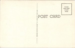 Postcard United States Post Office Building in Granite City, Illinois