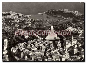 Postcard Modern airplane on the Principality of Monaco General View