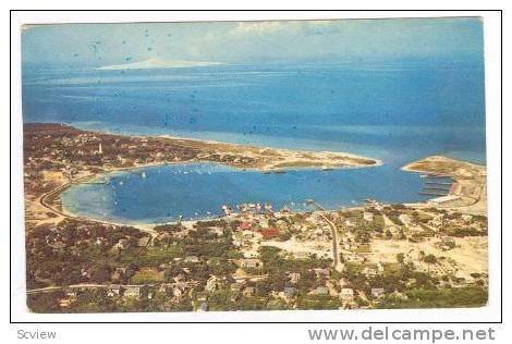 Ocracoke Village and Harbor, Ocracoke Island, North Carolina, 40-60s