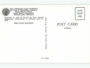 Unused Pre-1980 SAINT MARY'S COLLEGE Orchard Lake Michigan MI r8815