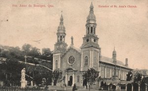 Vintage Postcard 1907 Exterior St. Ann's Catholic Church Quebec Canada Structure