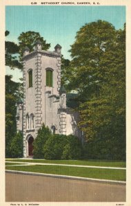 Methodist Church Camden South Carolina Asheville Post Pub. Vintage Postcard