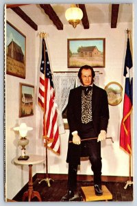 Interior~Sam Houston Wax Statue @ Lone Star Hall Of Texas History~Vtg Postcard