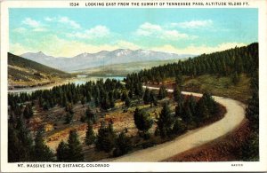 Looking East Summit Tennessee Pass Colorado Co Continental Divide Vtg Postcard