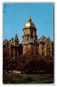 Administration Building Notre Dame University South Bend UNP Chrome Postcard Y10