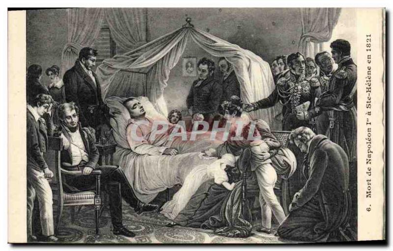 VINTAGE POSTCARD Histoire Napoleon 1st Mort of Napoleon has