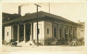 Ames Iowa automobiles Post Office #22 C-1920s RPPC Photo Postcard 21-265