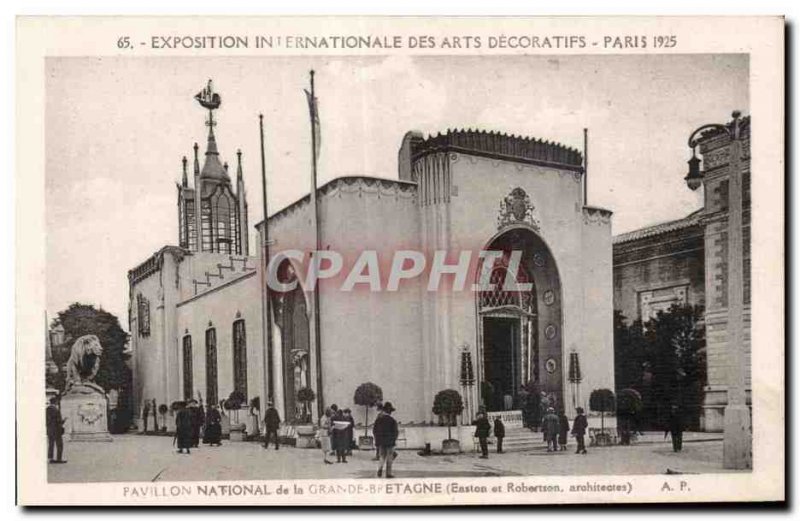 Old Postcard Paris Exposition of Decorative Arts Paris 1925 National UK Pavilion