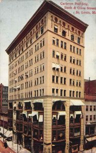 CARLETON BUILDING Sixth & Olive Street, St. Louis, MO 1908 Vintage Postcard