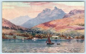 Tuck Oilette LOCH LOMOND, Scotland ~ THE COBLER Artist Wimbush c1910s  Postcard