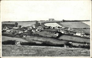 Bridport Dorset Eype Village Bird's Eye View Vintage Postcard