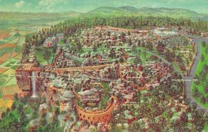 CHATTANOOGA, TN  Tennessee   ROCK CITY Aerial View   ARTIST'S Rendition Postcard