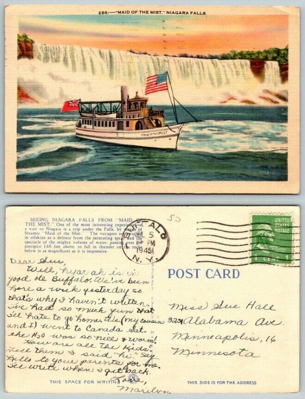 Vintage Set of 10 Niagara Falls Postcards Maid of Mist Terrapin Point Whirlpool