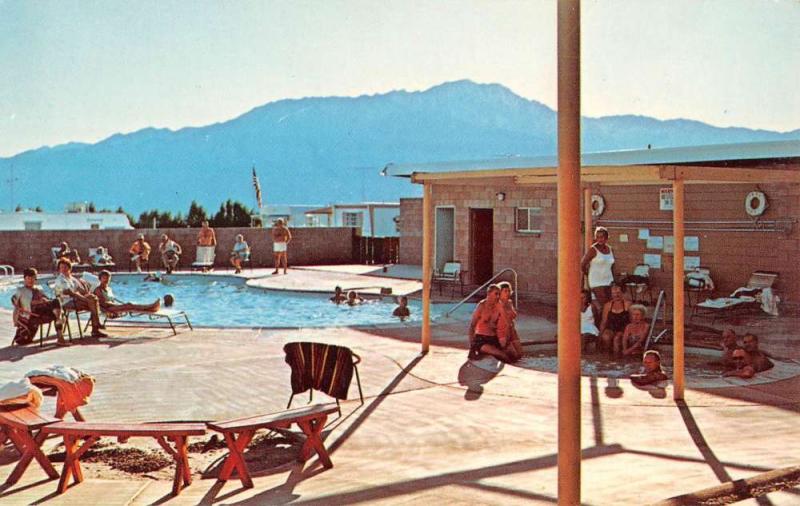 Desert Hot Springs California Park West Mobile Home Club Postcard K83374