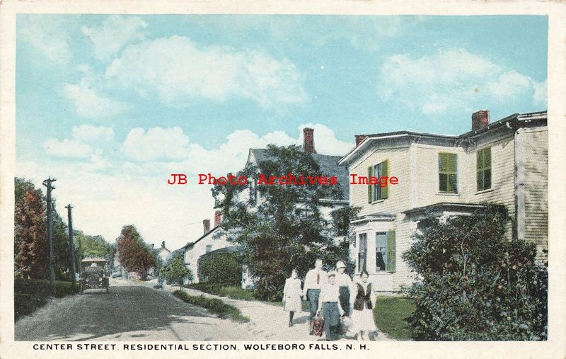 NH, Wolfeboro Falls, New Hampshire, Center Street, Residential Section