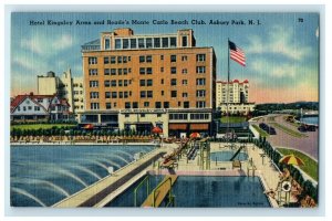 Asbury Park NJ, Hotel Kingsley Arms And Reade's Monte Carlo Beach Club Postcard