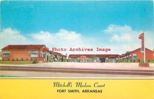 AR, Fort Smith, Arkansas, Mitchell's Motel, Exterior View, Secrest Printing Pub