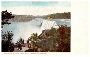 New York American Falls from Goat Island