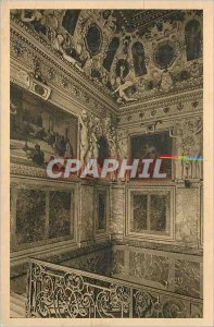 Postcard Old Palace of Fontainebleau La Douce France King's Staircase