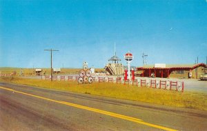 Kansas Sod House Musuem Standard Oil Gas Station Vintage Postcard AA27676