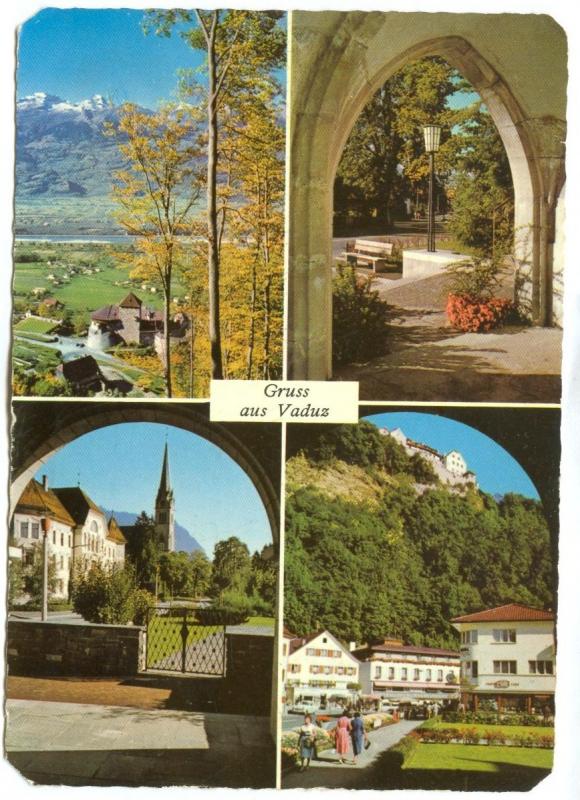 Liechtenstein, Gruss aus Vaduz, 1959 used Postcard