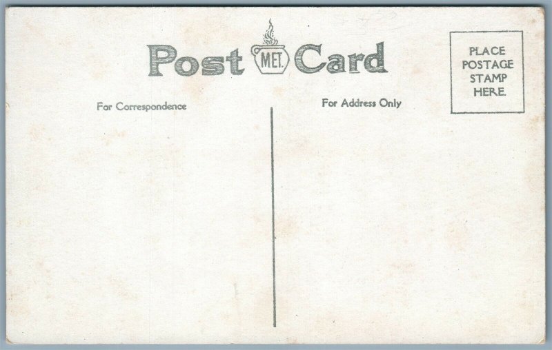 AMSTERDAM NY SAVINGS BANK DIVISION STREET ANTIQUE POSTCARD