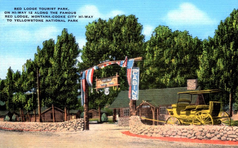 Wyoming - Yellowstone Park - Stay at the Red Lodge Tourist Park - in the 1940s