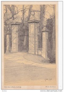 AS: Walter M. Keesey, Clare Gate To Backs, Cambridge, England, UK, 1910-1920s