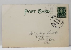 White Lake NY Mansion House, Early 1906 Postcard B13