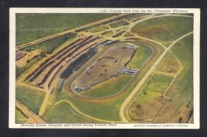 CHEYENNE WYOMING FRONTIER DAYS PARK RODEO BIRDSEYE VIEW VINTAGE POSTCARD