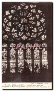 Huelgoat - Church Saint Herbot - Large stained glass - Old Postcard