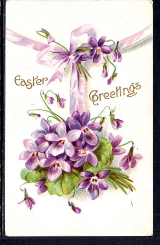 Easter Greetings,Flowers