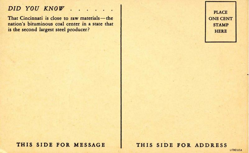 OH - Cincinnati. Skyline View