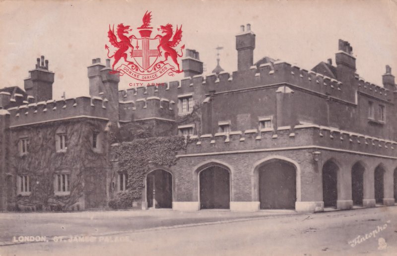 Domine Dirice Nos City Arms St James Palace London Old Postcard