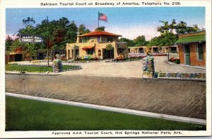 Linen PC Oaklawn Tourist Court in Hot Springs National Park, Arkansas~136247