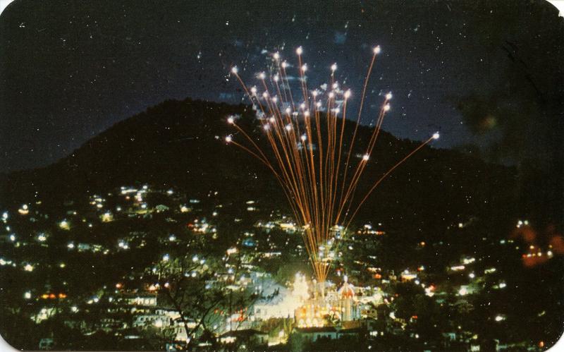 Mexico - Taxco, Gro. Celebrating Fiesta with Fireworks