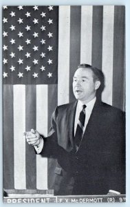 Political Advertising FRANK X. McDERMOTT New Jersey State Senate c1960s Postcard