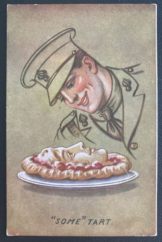 Mint England Picture Postcard Some Tart WWI Soldier