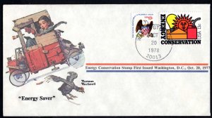 Norman Rockwell Energy Conservation Stamp First Issued Washington DC Oct 20 1977