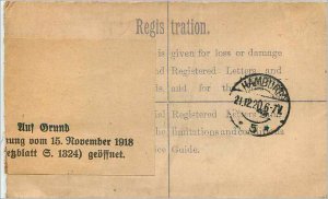 Entier Postal Stationery 4p London for Hamburg in 1920