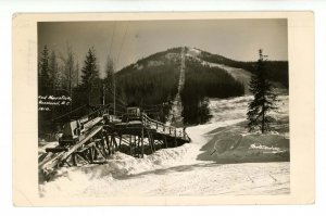 Canada - BC, Rossland. Red Mountain Ski Lift ca 1949    RPPC