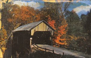 New England Historic Covered Bridge Unused 