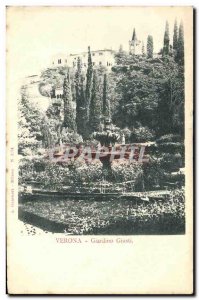 Postcard Old Verona Giardino Giusti