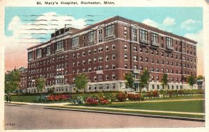 Vintage Postcard 1927 View of The St. Mary's Hospital Rochester Minnesota MN