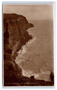 Postcard Ecclesbourne Cliffs Hastings, Sussex, UK photo posted 1935 D14