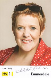 Lizzie Lakely Emmerdale Rare Alternative Hand Signed Cast Card Photo