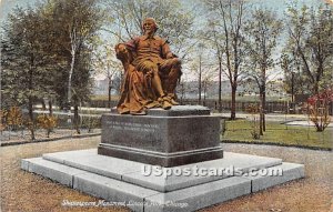 Shakespeare Monument, Lincoln Park - Chicago, Illinois IL  