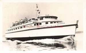 Streamline modern M.V. Chinook, “The Queen Elizabeth of the Inland Seas”, RPPC