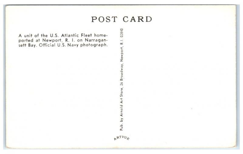 1950s USS Cadmus (AR-14) Amphion Class US Navy Repair Ship Postcard