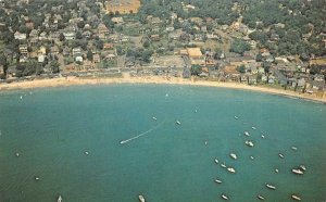 SWAMPSCOTT, Massachusetts MA   WATERFRONT HOMES & BOATS  Aerial View   Postcard